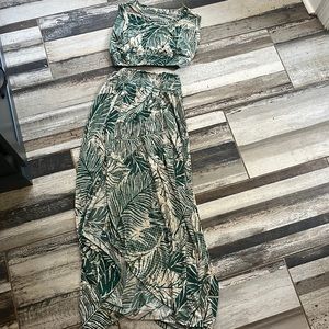 Floral Two Piece Outfit